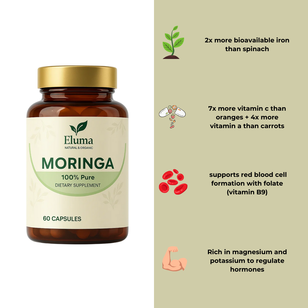Pure Moringa Capsules – 90+ Bioavailable Nutrients That Fix What Traditional Supplements Can't Touch